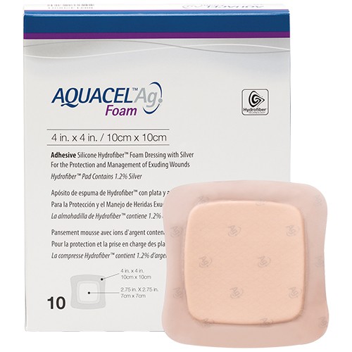 Convatec Aquacel®Ag Foam Dressing(12.5x12.5cm)(10s)