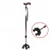 FHA-FZK-2038 TopOne 啡色鋁合金四腳拐杖(76-99cm)