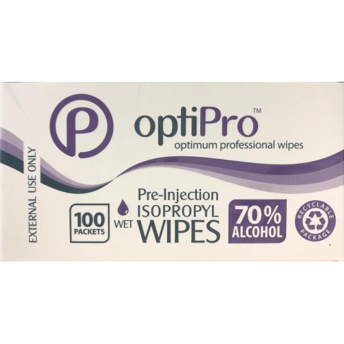 英國 OPTIPRO 消毒酒精棉(100S/BOX)